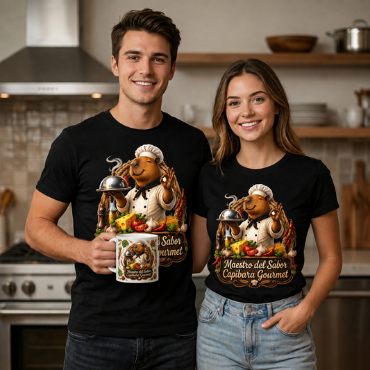 PACK Capibara Chef (CAMISETA + TAZA)
