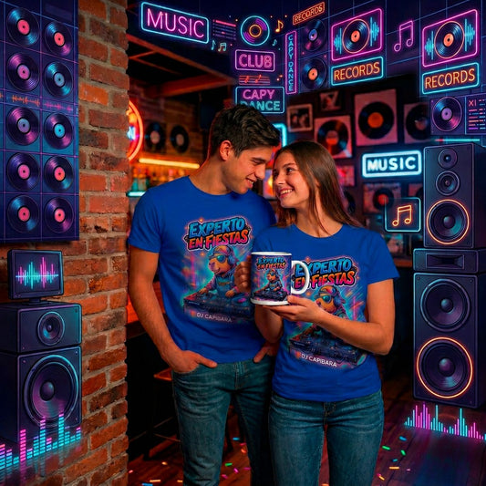 PACK Capibara DJ (CAMISETA + TAZA)