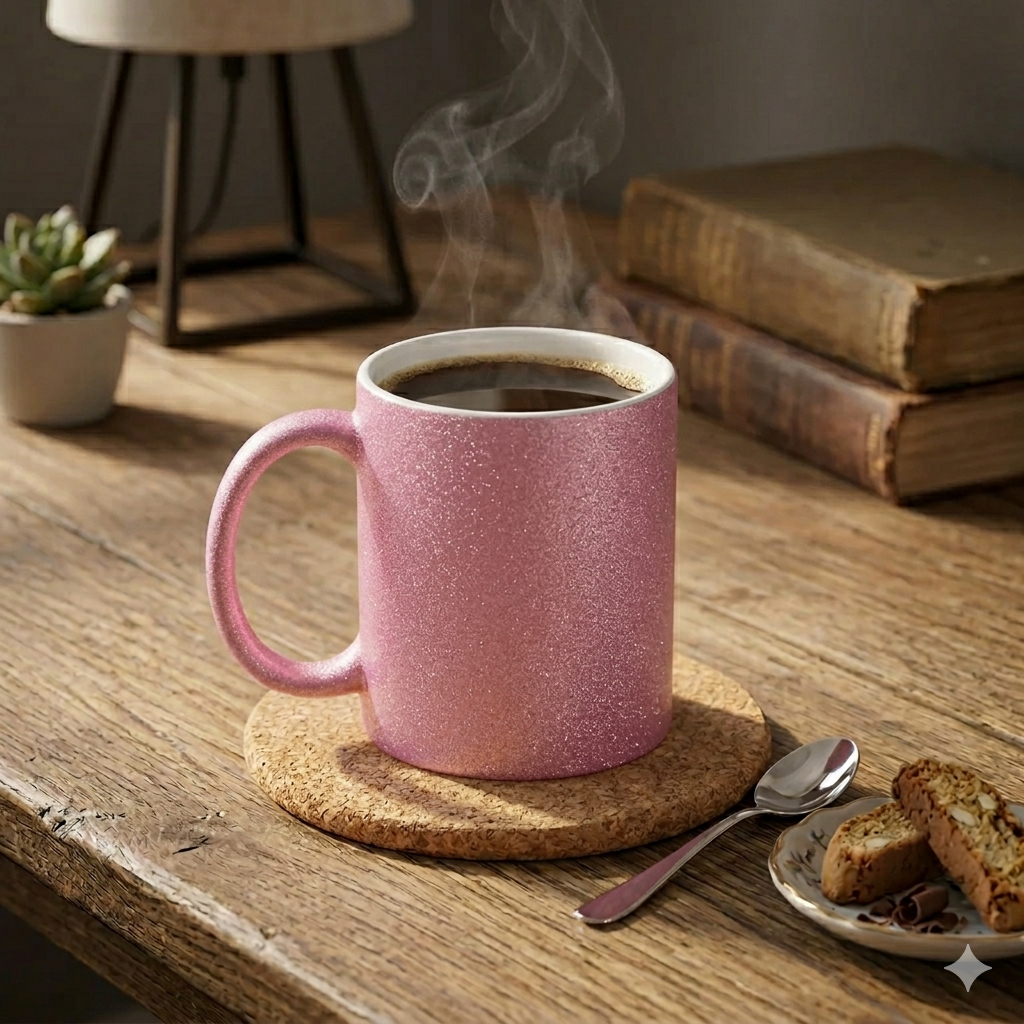 Taza Rosa brillante