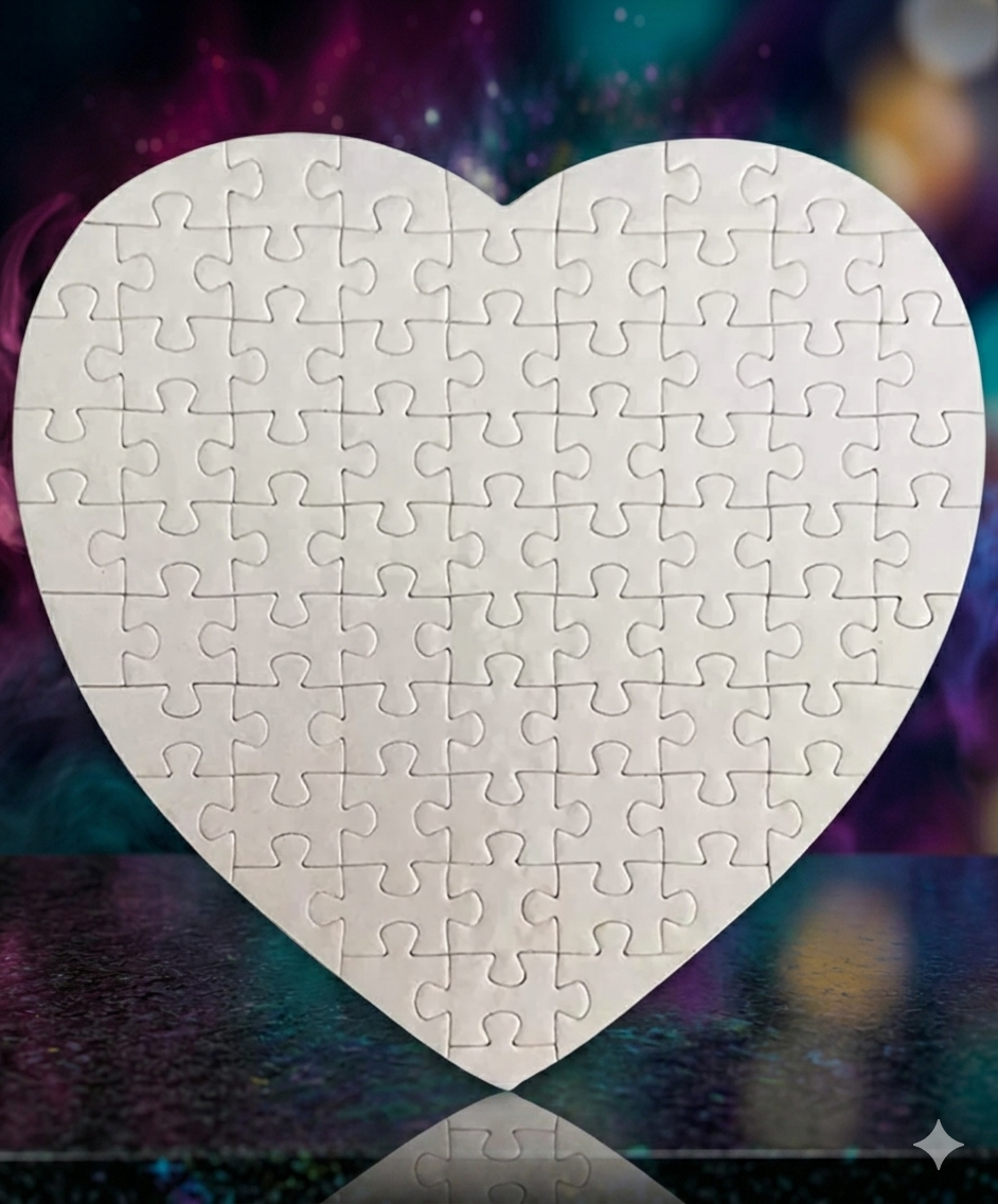 Puzzle con forma de corazón