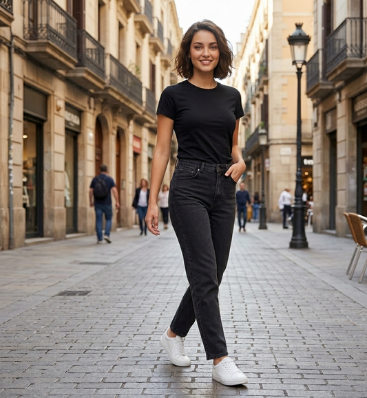 Camiseta Negra Mujer